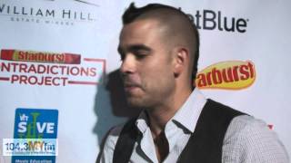 Ty Benti for MYfm with Mark Salling of GLEE at VH1 Save the Music.