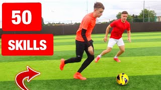 50 Skills that PRO Footballers CANT DO! (Crazy Nutmegs, Freestyle & Futsal)