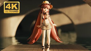 【cycles/4k60FPS/mmd】红豆. 我的悲伤是水做的