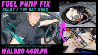 S15 Silvia Fuel Pump Fix (Relay Top Hat Mod) | Walbro 460 Re Install \u0026  Wiring Repair