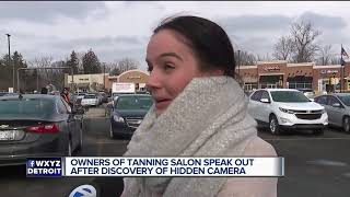 Owners of tanning salon speak out after discovery of hidden camera