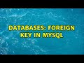 Databases: Foreign key in MySQL