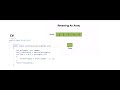 Reverse an Array in C# | Interview Question | Sukhraj