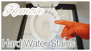 REMOVE HARD WATER STAINS IN TOILET: How to Keep Toilets Cleans with Hard Water | Clean With Me