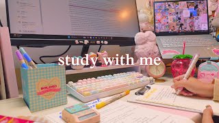 3-HOUR STUDY WITH ME // pomodoro 50/10 // relaxing piano music for study // jawonee