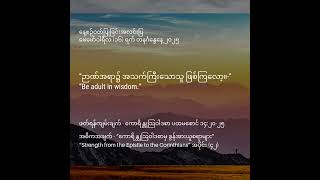 နေ့စဥ်ဝတ်ပြုခြင်းအလင်းပြ16 2 25 1 Cor14;20 25“ကောရိန္တုသြဝါဒစာပထမစောင်မှ ခွန်အားယူစရာများ”အပိုင်း(၄၂