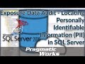 Exposure Data Audit - Locating Personally Identifiable Information (PII) in SQL Server 2016