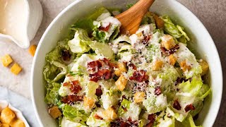 Caesar Salad - with the most amazing homemade Caesar Salad Dressing!