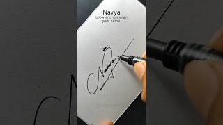 navya name signature style #signoartist #signature