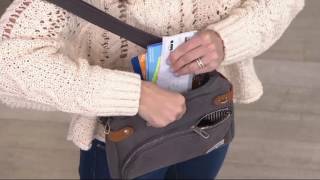 Travelon Anti-Theft Heritage Canvas RFID Crossbody Bag on QVC