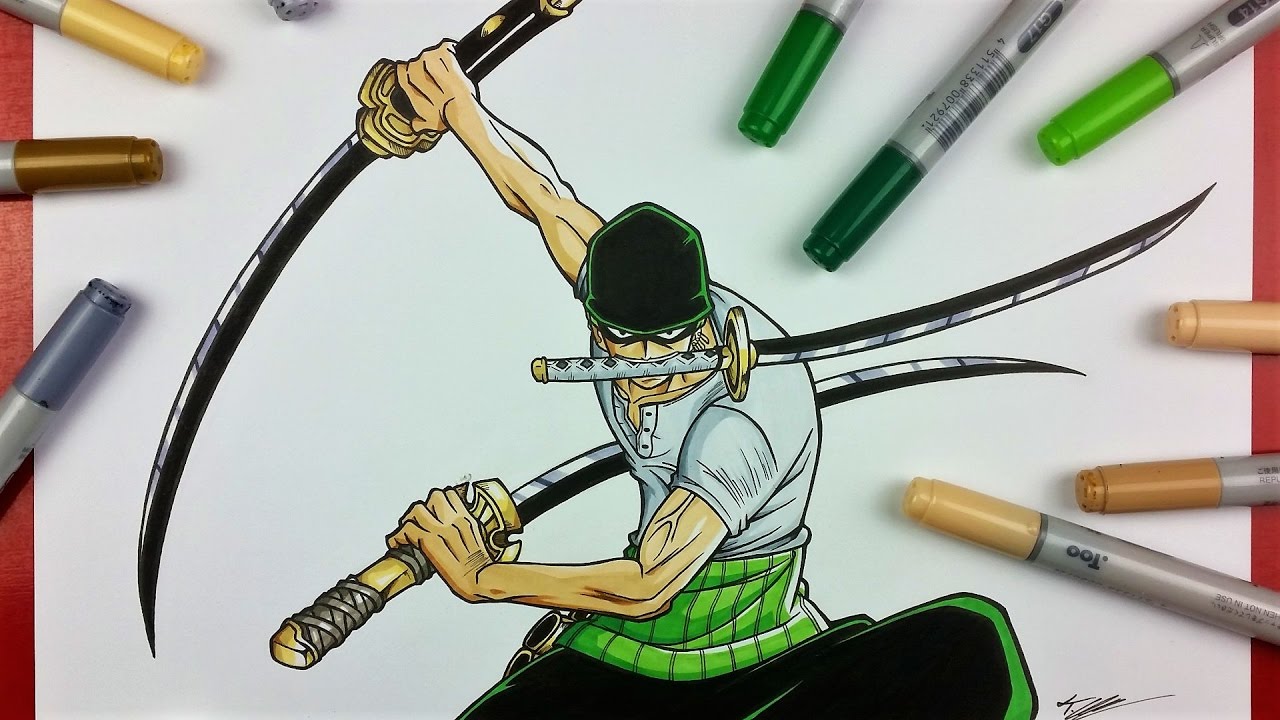 How To Draw Roronoa Zoro One Piece