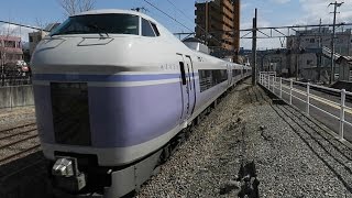 JR東日本 中央本線 茅野駅 スーパーあずさ　新宿行き 上社御柱祭の日 2016 4