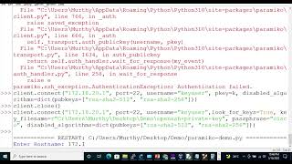Public Key Based Authentication Using Paramiko