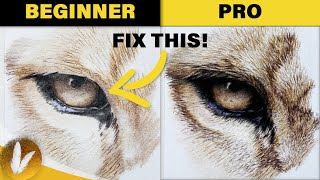 Draw Fur Like A Pro | Beginner How To Draw Colored Pencil Fur Techniques Tutorial