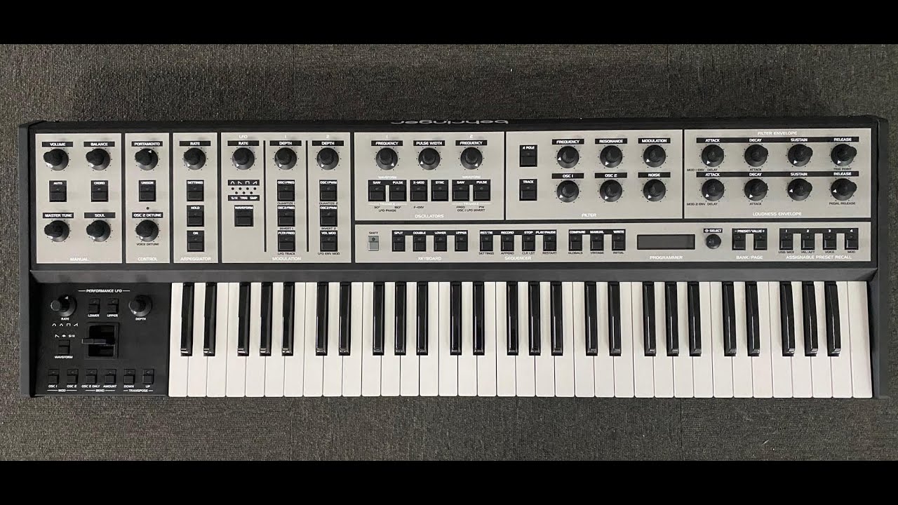 Behringer UB-X First Prototype - YouTube