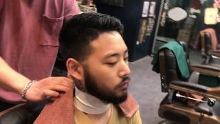 korea barbershop RUM barber jackcoke( hight n tight with skin faded sides) (유아인 스타일)