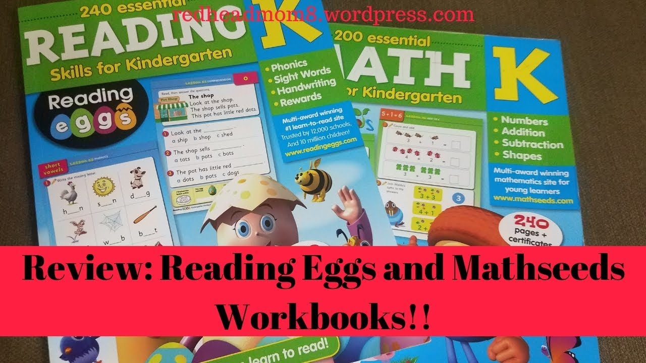 Review: Reading Eggs And Mathseeds Workbooks!! - YouTube