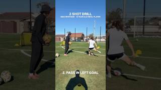 2 Shot Finishing Drill with Youngest Pro Soccer Player McKenna Whitham ⚽️ #soccer #soccertraining