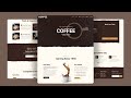 How to create a responsive Coffee Shop website Design using HTML, CSS, and JS