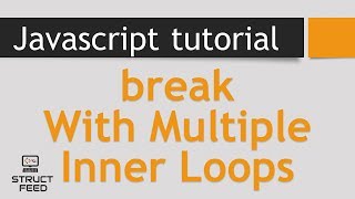 JavaScript Tutorial 25 - Break Out of Multiple Loops (javascript labels)