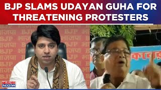 'Talibani Culture': BJP's Shehzad Poonawalla Slams TMC Mantri Udayan Guha For Threatening Protesters