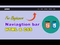 How to Make a Navigation bar Using HTML & CSS | Navbar Tutorial | HTML & CSS For Beginners