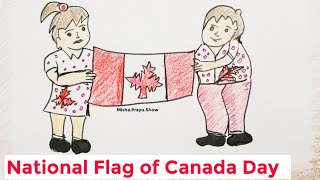 National Flag of Canada Day 2021 | Drawing of National Flag Canada Easy Step by Step | Canada Flag