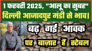 1 फरवरी 2025 आलू का भाव Azadpur Delhi Mandi Today #delhifruitmarket #potato #potatomandi #dmttv