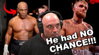 Joe Rogan reacts to Mike Tyson vs Jake Paul FIGHT
