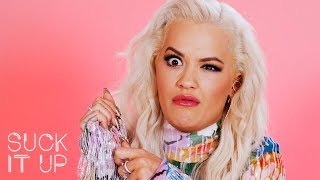 Rita Ora Cries For Jesus During This Sour Candy Challenge | Suck It Up