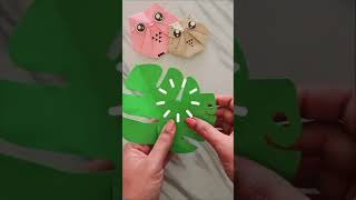 How to cut a leaf out of paper 🍃 ll Exotic leaves ll Paper Leaves DIY ll Cutting technique ll Leaf