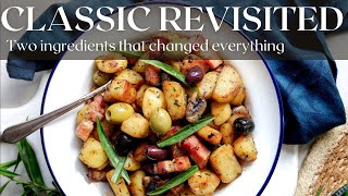 Sautéed Potatoes with Mushrooms Olives and Tarragon