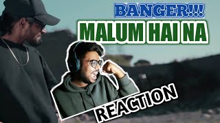 BANGER!! | EMIWAY BANTAI - MALUM HAI NA (INTRO) (OFFICIAL VIDEO) | REACTION