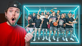 I Trapped 12 People On A Basketball Court!