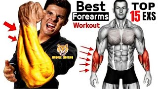 15 BEST Exercises for Bigger Forearms Workout