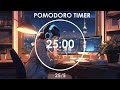 2-Hour Study With Me | 25/5 Pomodoro Timer | Rain, Snow at Night | Chill Lofi Beat | Day 27