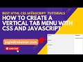 How to create a vertical tab menu with CSS and JavaScript #html #css #javascript #menu #tabs #new