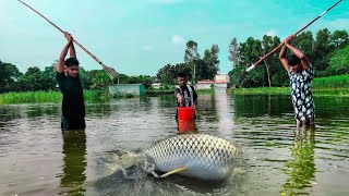 Unique& Best Bowfishing From Boat💖Best Fishing Technique By Boat 🖤Village Boat Fishing