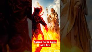 Ai Satan's fierce battle with God Ai | Ai god vs the devil very powerful fight Ai #godvsdevil #short