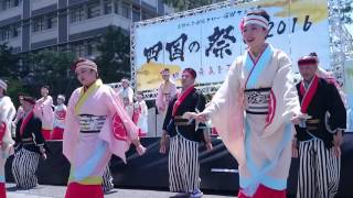 「正調よさこい」濱長・花神楽　四国の祭り2016/2日目