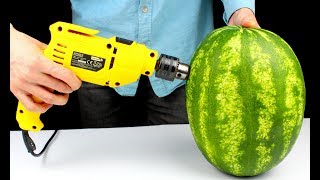 10 Science WATERMELON - Experiments You Can Do at Home Compilation