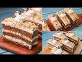 Coffee Pastry Recipe | Eggless & Without Oven | Coffee Slice Cake Recipe | Yummy