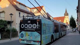 Esslingen am Neckar: Schenkenbergstraße (Mettingen Bf (Trollingerweg) station). Trolleybus nr. 505