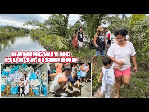 PART 2 NG BINYAG NI TEO NAMINGWIT NG ISDA SA FISHPOND Nag open ng mga gifts