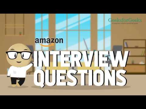 Amazon Interview Questions 2 Geeksforgeeks Youtube