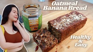 Healthy Oatmeal Banana Bread | NO SUGAR!