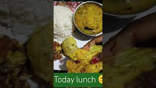 Today lunch 🤤#veg thali#odiashorts #odisha #trendingshorts