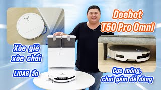 Ecovacs Deebot T50 Pro Omni: robot siêu mỏng mà vẫn đủ hết mọi tính năng