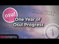 My one year of osu! progress (2016-2017)