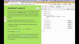 js21 JavaScript While Loops